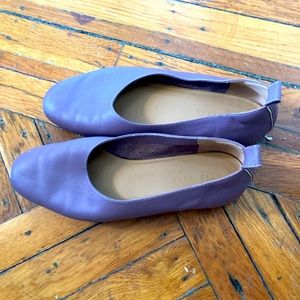 Everlane The Day Glove Mauve Leather Flats 7.5